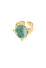 Afbeelding in Gallery-weergave laden, Natural Stone Ring - Emerald
