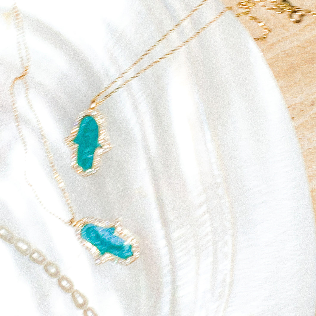 Azure Necklace - 14K Gold Plated